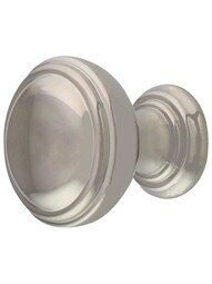Tiffany Cabinet Knob - 1 1/4 inch Diameter in Polished Nickel.